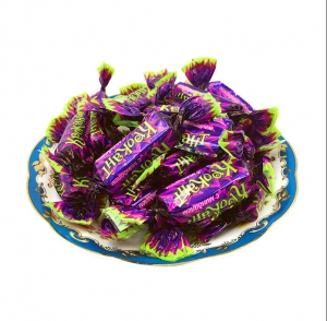 【食新食异】进口俄罗斯紫皮糖果巧克力kpokaht紫皮糖果婚庆喜糖女神零食500g